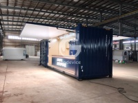 Bar en conteneur préfabriqué de 20 pieds entièrement personnalisable, bar modulaire en conteneur maritime pour pub commercial extérieur
