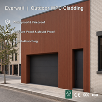 Revêtement mural extérieur en WPC co-extrudé Everwall, panneau décoratif imperméable pour villa, maison, bâtiment commercial, façade
