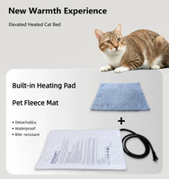 Maison pour animaux de compagnie d'hiver durable, imperméable, coupe-vent, pour l'extérieur, avec fermeture automatique, design réglable, séchage rapide et chaleur