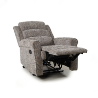 Fauteuil inclinable électrique en tissu pour une personne, idéal pour le home cinéma et le salon