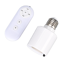Interruptor Inteligente con Temporizador y Control Remoto Inalámbrico E27, Horas Ajustables, CA 85-165V, Plástico, Control de Múltiples Lámparas, Interior/Exterior, para Bebés