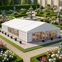 Tente de réception personnalisée 10x20 15x20 15x30 20x30, tente de mariage, tente de fête, structure en alliage d'aluminium, grande tente extérieure pour événements