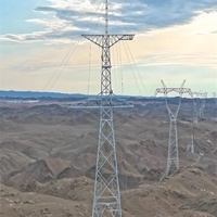 Tour de transmission d'énergie tropicale personnalisée Kehua, treillis en acier multi-spécifications 10kV-500kV, résistance aux typhons 12, durée de vie supérieure à 30 ans