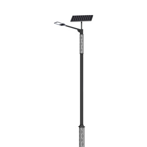 เสาไฟถนนโซลาร์เซลล์ LED 50W สไตล์ชาติพันธุ์ ความสูง 3ม. 4ม. 5ม. 6ม. สำหรับสวนและถนน - Product Image 1