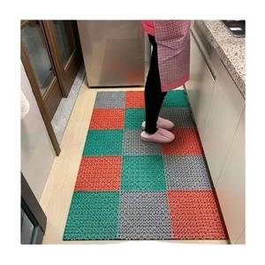 Drainage Non-slip Bathroom Floor Mat <b>Plastic</b> Flooring PVC Tile for Bath,swimming Pool, Pet Deck Tile - Product Image 4