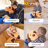 Peluche lestée de 5 lb pour chien, chauffable au micro-ondes, jouet lesté chaud pour l'anxiété et la stimulation sensorielle