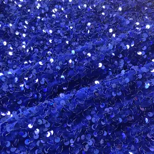 Tissu brillant, nouvelle mode printemps, étoffe colorée élastique, broderie de paillettes, velours