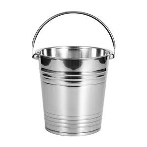 Cubo de Hielo Cilíndrico Moderno de Acero Inoxidable Grueso de Chaozhou con Asa para Bar, para Cerveza y Vino Tinto <span class=keywords><strong>TKV</strong></span> - Product Image 1