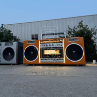 Fullsummer Giant Radio Coffee Shop Boutique de thé au lait Maisons préfabriquées créatives Resort Space Giant Radio Capsule House