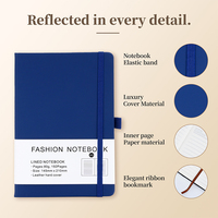 Carnet de notes ligné A5 multicolore en gros avec couverture rigide, logo personnalisé, couverture en cuir et sangle élastique pour entreprise