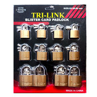 Cadenas en laiton et fer peint de haute qualité, abordables, avec clés croisées et clés atomiques, personnalisables avec logo OEM, en lot.