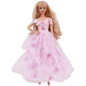 Solo Abbigliamento |   Vestito da <span class=keywords><strong>Principessa</strong></span> Rosa per Bambola da 30 cm, Stile <span class=keywords><strong>Cartone</strong></span> <span class=keywords><strong>Animato</strong></span>, Abbigliamento per Bambole - Product Image 2