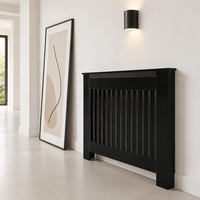 Meuble de salon blanc pour radiateur, cache-radiateur en MDF, cache-radiateur pour chauffage domestique, pour usage intérieur