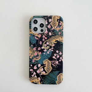 Custodia per telefono verniciata leopardata INS Jungle per <span class=keywords><strong>iPhone</strong></span> 14 14Pro 13 12 <span class=keywords><strong>11</strong></span> <span class=keywords><strong>Pro</strong></span> XS <span class=keywords><strong>Max</strong></span> X XR custodia morbida in Silicone tigre bianca per cartoni animati - Product Image 2