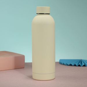 Custom Logo Rubber Coating Vacuum <b>Thermos</b> <b>Bottle</b> American Style Small Mouth Sports Water <b>Bottle</b> With Strap - Product Image 1