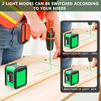 Niveau Laser croisé à nivellement automatique avec outil Laser horizontal vertical à 2 lignes 360 pour photo murale suspendue étanche à l'extérieur