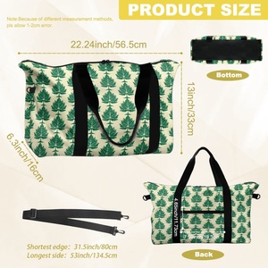 Sacs de voyage 2026 personnalisés à motif unique, portables avec bandoulière pour femme, élégants et polyvalents, ajoutent <span class=keywords><strong>un</strong></span> charme mature - Product Image 3