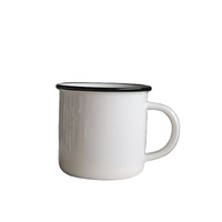 Tasses à café en émail vierge multicolore de haute qualité 9cm 400ml tasse en céramique de thé au lait en porcelaine