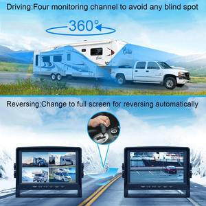 Sistema de Estacionamiento DVR con Pantalla Cuádruple Full HD de 7 Pulgadas, Cámara de 360 Grados Delantera, Trasera, Izquierda y Derecha, 1080P AHD para caravanas - Product Image 3
