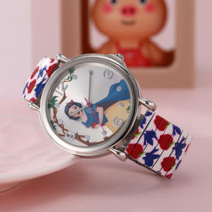 10 años de experiencia de la fábrica de China reloj de plata personalizado impreso de dibujos animados reloj de regalo de Navidad - Product Image 6