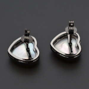 Venta al por mayor joyería de moda <span class=keywords><strong>amor</strong></span> <span class=keywords><strong>en</strong></span> forma de corazón pendientes y collares conjunto de joyas para mujeres - Product Image 3