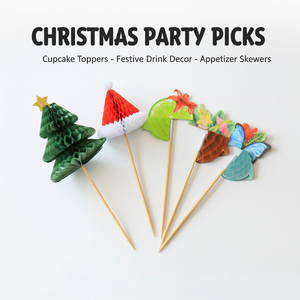 Holiday 12cm 4.7 Inch Bamboo Decorative Cocktail Pick Celebration Decorative Skewers for Restaurant Party - Product Image 3
