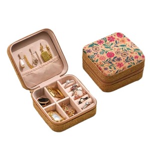 Hot Bán Hộp Đồ Trang Sức Da Retro Phong Cách Du Lịch Đồ Trang Sức Trường Hợp Vòng Cổ Nhẫn Bông Tai Sáng Tạo Sinh Nhật Hộp Quà Tặng Đồ Trang Sức Bao Bì - Product Image 6