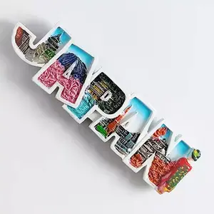 Japan Tokyo Creatieve Kracht Letters Landschap Huisdecoratie Ambachten Magnetische Koelkast Stickers Reiscollectie Souvenirs