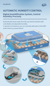 Wonegg kiểm soát độ ẩm 100 trứng năng lượng mặt trời gà trứng lồng ấp hoàn toàn tự động với Máy Ấp Trứng - Product Image 5