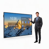 Tableau blanc interactif électronique 4K de 75 pouces avec fonction tactile 20 points et caméra 48MP pour les salles de classe universitaires et les centres éducatifs