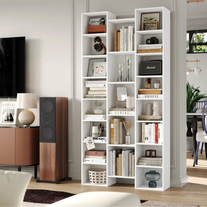 Wholesale 8-Tier Bookcase, 21 Cube Modular Bookshelf for Living Room Home Office , Media Storage <b>Shelves</b> with Adjustable - Product Image 3