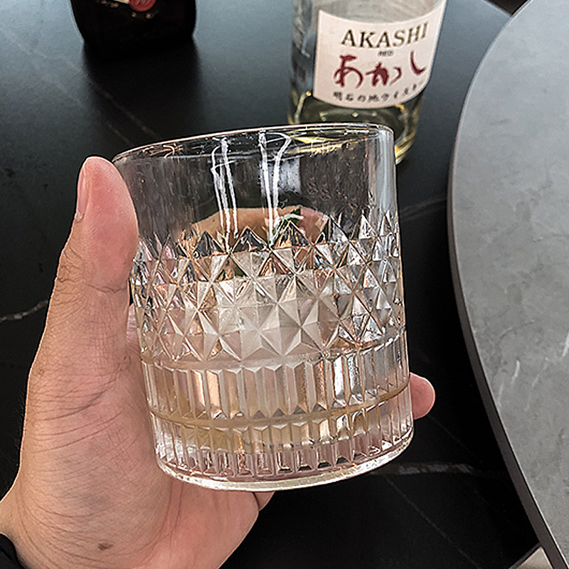 Wholesale Custom round whiskey tasting glass whiskey glass tumbler