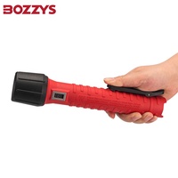 Lampe torche LED anti-explosion haute puissance 3W BOZZYS, rechargeable et étanche avec clip robuste, torche anti-explosion