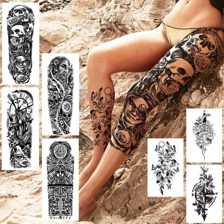 Tattoo Aufkleber coole Werbe körper Kunst schwarz Tattoo Aufkleber