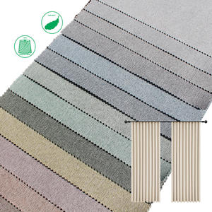 Échantillon gratuit 2025, vente en gros, tissu de rideaux occultants thermiques isolés en polyester et <span class=keywords><strong>lin</strong></span> 100% - Product Image 2