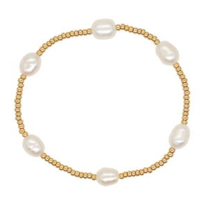 Ensemble <span class=keywords><strong>de</strong></span> bracelets en perles <span class=keywords><strong>Miyuki</strong></span> plaqués or 18 carats avec perles d'eau douce naturelles classiques extensibles KKBEAD - Product Image 2