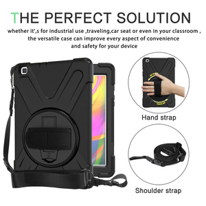 Étui pour tablette Samsung Tab A11 X130 A9 A7Lite T220 T290 P200 T307 T390 Active 3 T570 X306 avec bandoulière et support en silicone - Product Image 3