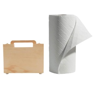 Wooden Toolbox Portable <b>Storage</b> <b>Box</b> 265mm Depth Polished Surface For <b>Tools</b> And Organizing - Product Image 5