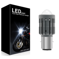 Bombilla LED H6 para Faro de Motocicleta, 3000LM, 6000K, Refrigeración por Ventilador de Aluminio, Superventas, Larga Vida Útil