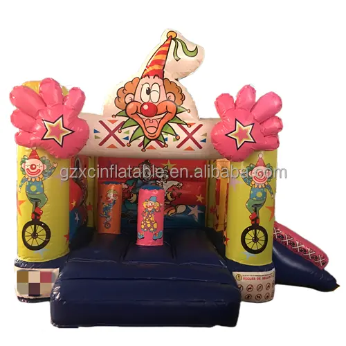 Коммерческий надувной клоун, волшебный домик, прыгающий, райские игрушки, замок-батут с горкой, аренда для вечеринки