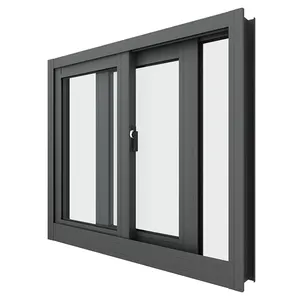 गर्म बेच टेम्पर्ड ग्लास Minimalist डिजाइन एल्यूमीनियम फिसलने खिड़की/मामले रोशनदान एल्यूमीनियम खिड़की बेडरूम