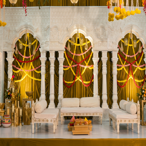 Elegant Modern <b>Wedding</b> Open Mandap White 3D Fiber <b>Frames</b> Lightweight Detachable <b>Wedding</b> Ceremony Decoration Manufacturer - Product Image 6