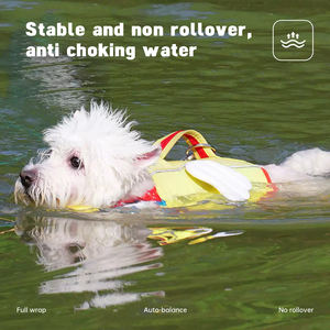 Giubbotto salvagente cane Ripstop regolabile giubbotto salvagente cane per il nuoto con strisce riflettenti maniglia di salvataggio - Product Image 6