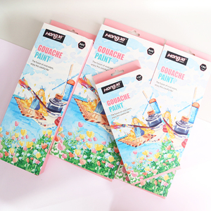 HongxiCulture – Coffret de peinture <span class=keywords><strong>gouache</strong></span> en tubes aluminium 12/24/36 couleurs de 12 ml – Vente en gros pour débutants et enfants - Product Image 6