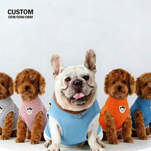 Chaleco Suave Tipo Waffle para Perro, Ropa Transpirable de Primavera/Verano para Cachorros Pequeños y Medianos, Camiseta Cómoda para Perro - Product Image 1