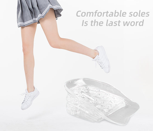 Solette Regolabili a <span class=keywords><strong>5</strong></span> Strati in TPR per Tallone, Comode e Flessibili, con Aumento di Altezza 3-6 <span class=keywords><strong>cm</strong></span>, per Uomini e Donne - Product Image 3