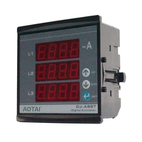 AOTAI DJ-A96T Ampèremètre triphasé Précision 2% Plage de mesure 100mA-5.5A Réglable 5/5A-5000/5A Rapport CT 150-240V AC 4
