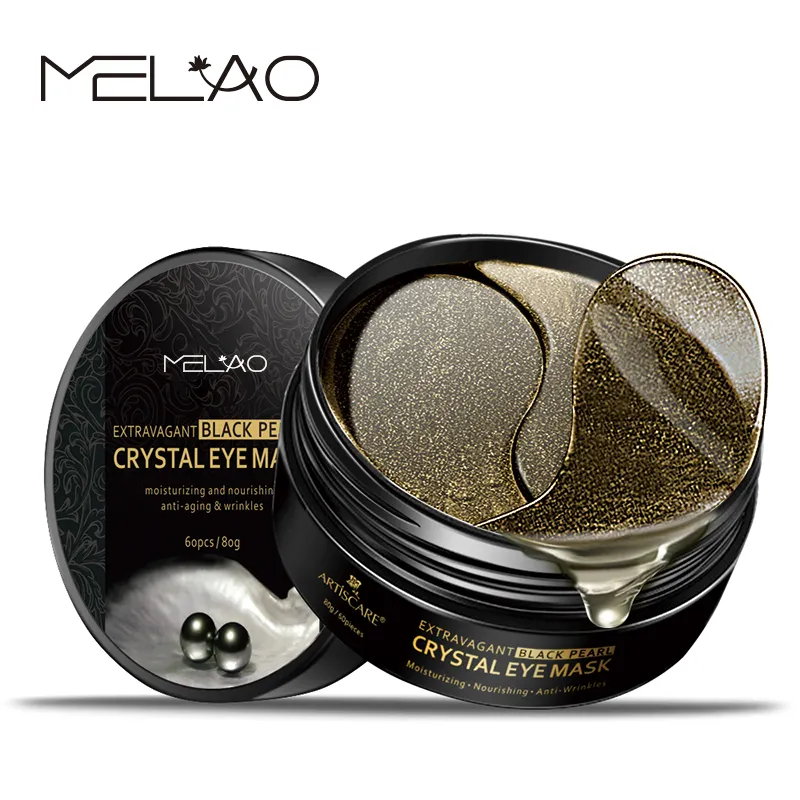 MELAO Eye mask patches Hya luron Acid & Gold & Seaweed & Black Pearl Anti Wrinkle Dark Circles Crystal Collagen Gel Eye Masks