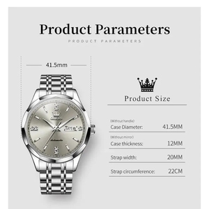 Envío Directo del Reloj Mecánico de Lujo para Hombre 7056, Resistente al Agua, con Calendario, Cristal Mineral, Puntero Hangzhou, Reloj Automático - Product Image 6
