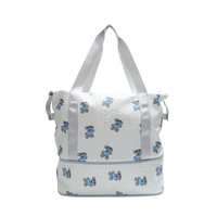 Bolsa de Maternidad Expandible, Ligera, Impermeable, de PU, con Cierre de Cremallera, Diseño Moderno y Capacidad Media